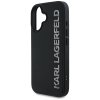 Etui Karl Lagerfeld HC 3D Rubber         Elongated Glitter do iPhone 16 czarny